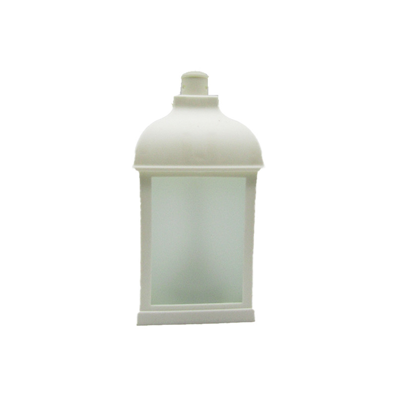 Acrylic Ramadan Lantern With Light - 24CM - White