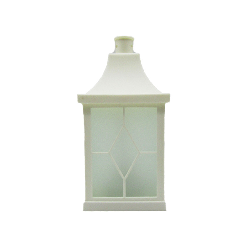 Acrylic Ramadan Lantern With Light - White