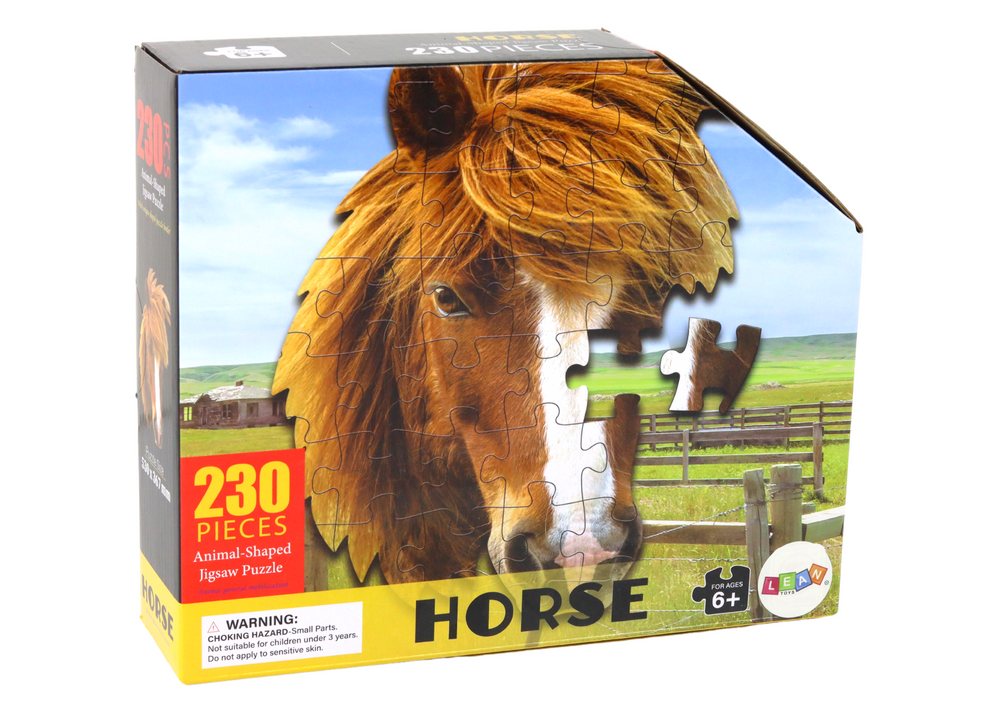Animal-Shaped Jigsaw Puzzle - Horse - 230 Pcs