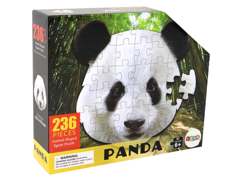 Animal-Shaped Jigsaw Puzzle - Panda - 236 Pcs