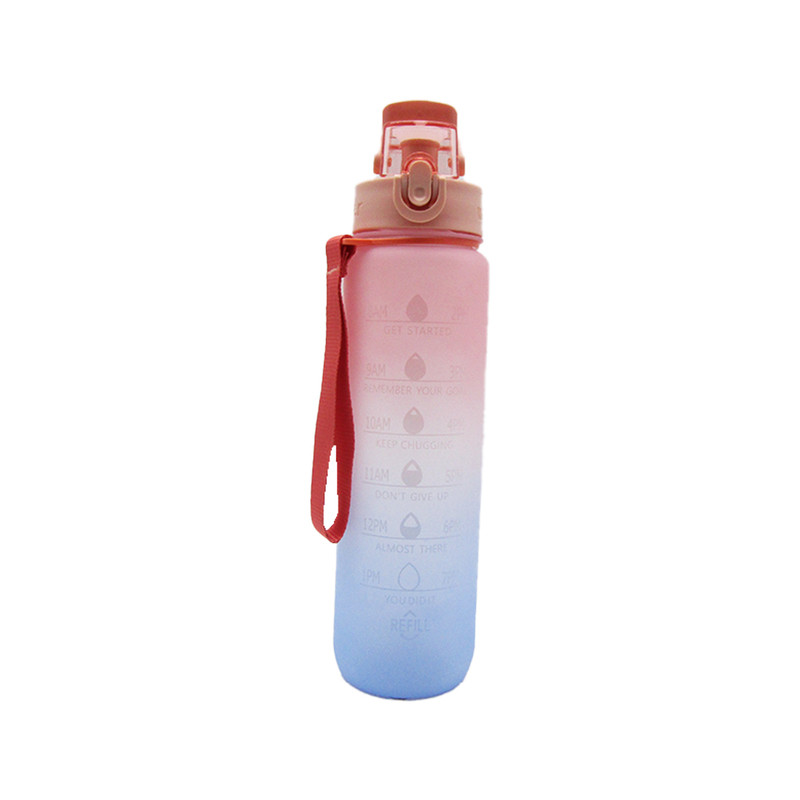 Cherry Squash Water Bottle With Straw  1000ML - Random Color