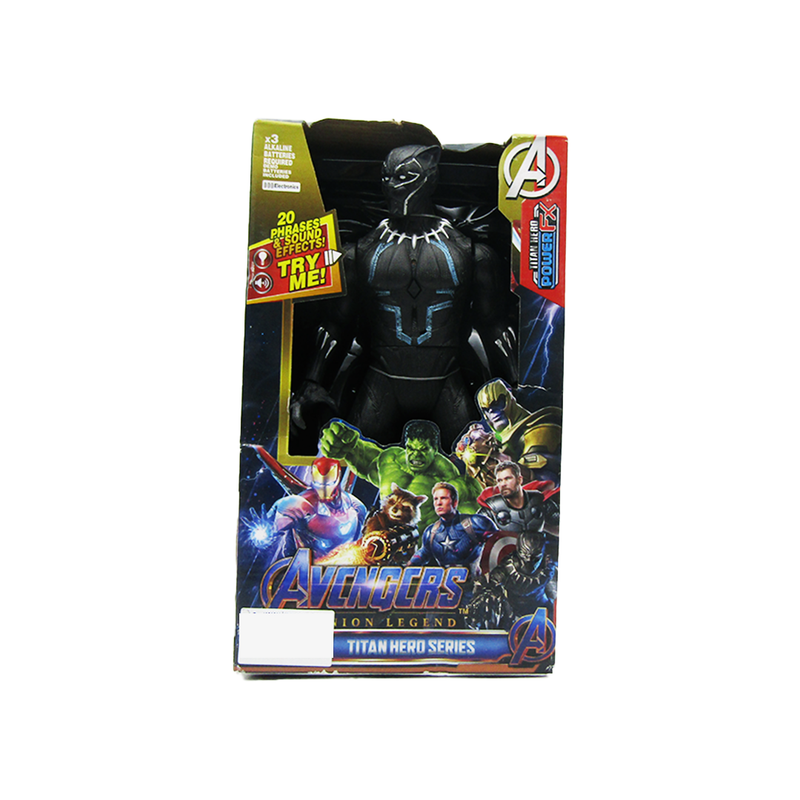 Avengers Titan Hero With Sound And Light - Black Panther