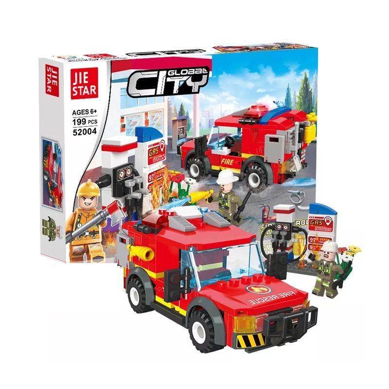Jie Star Fire Patrol Car Building Block – 199 Pcs