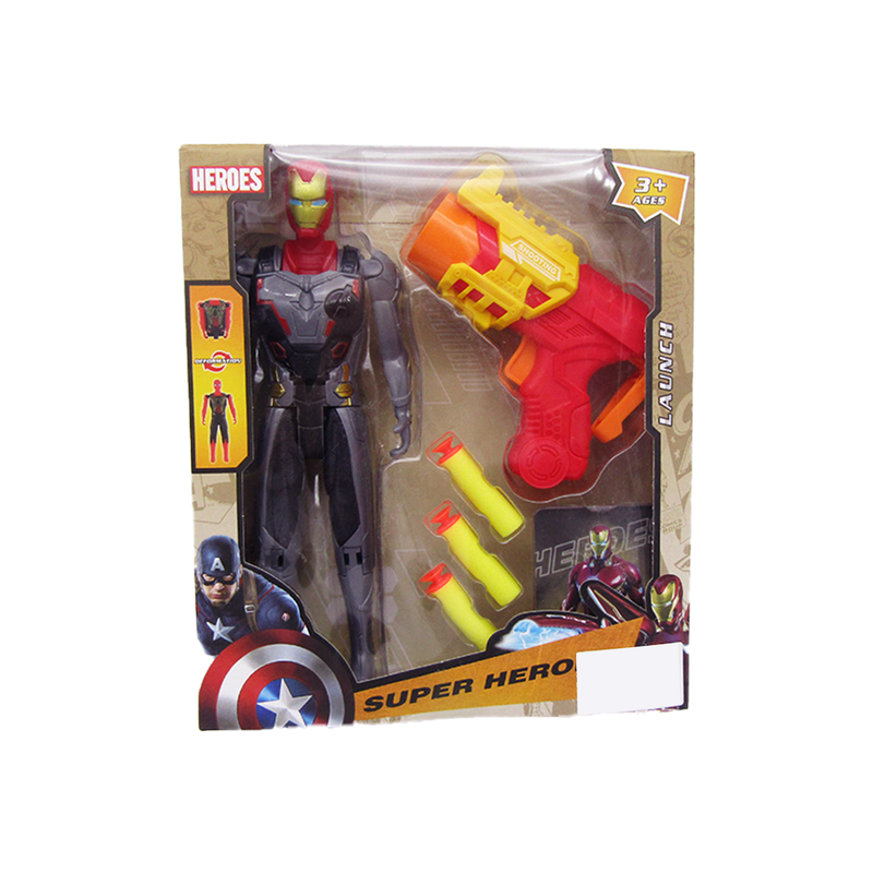 Super Heroes Soft Bullet Gun Set - Ironman
