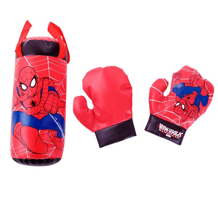 Boxing Glove With Punching Bag - Spiderman