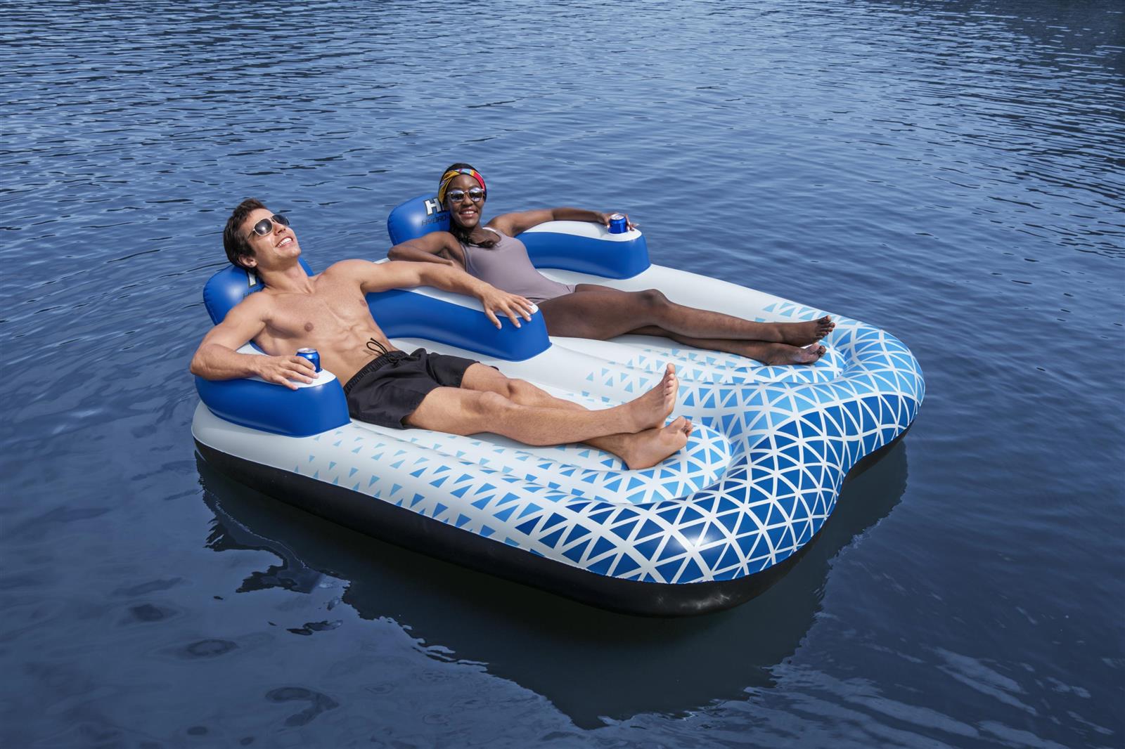Inflatable Indigo Wave  Pool Float Ride-On - 2 Person