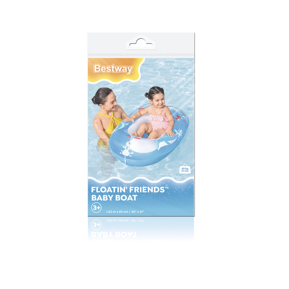 Floating Friends Baby Boat - Blue