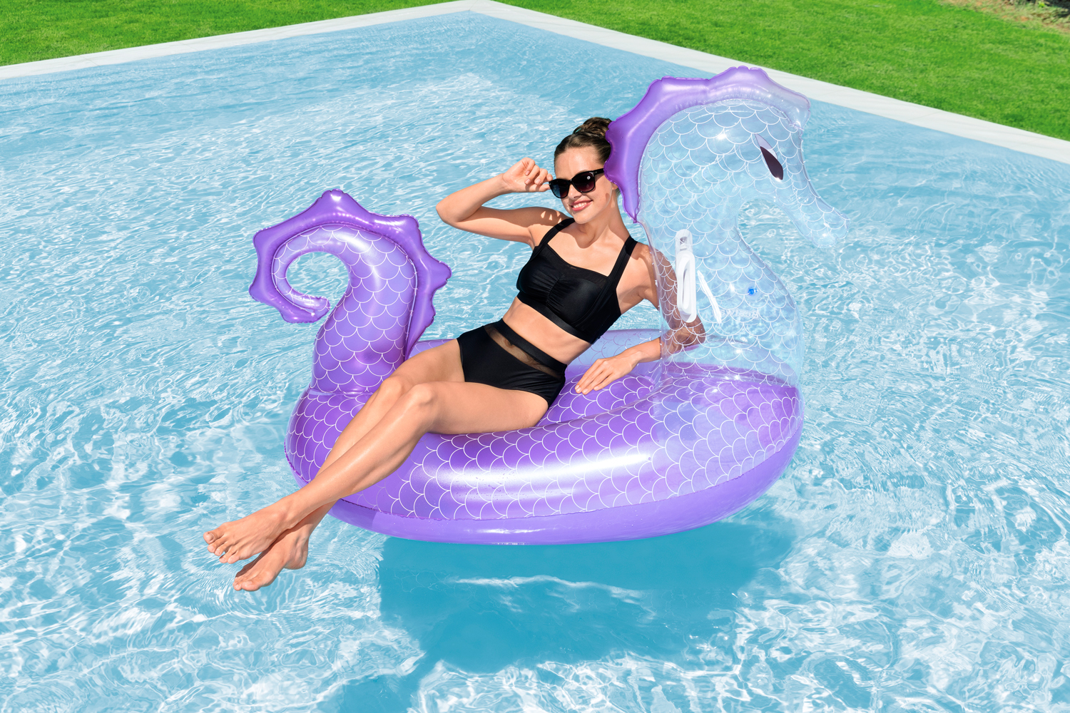 Inflatable Royal Seahorse™  Pool Float Ride-On