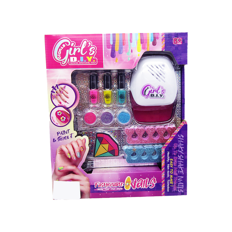 Girl's Creator - Fashionable Nails Kit With Sound And Light