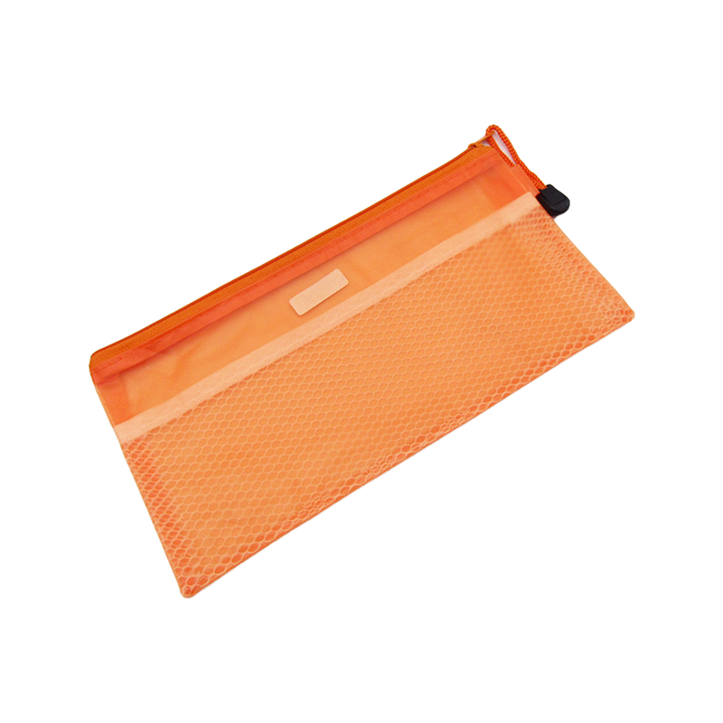 Net File Pencil Case - Orange