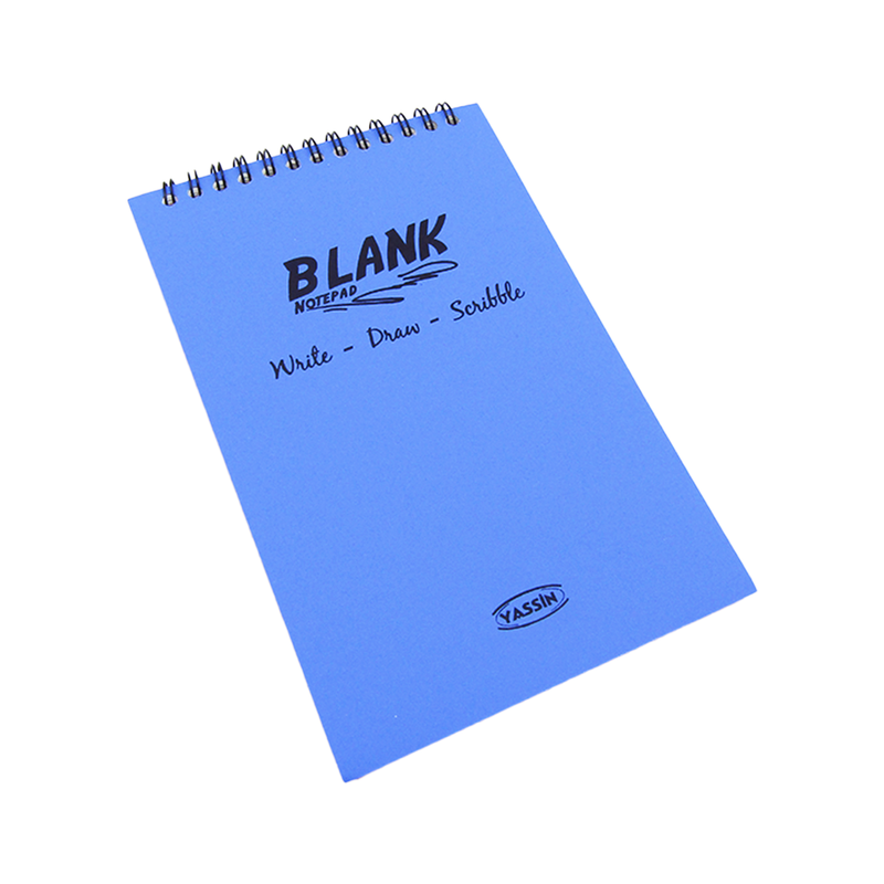Double Wire Blank Notebook - Random Color