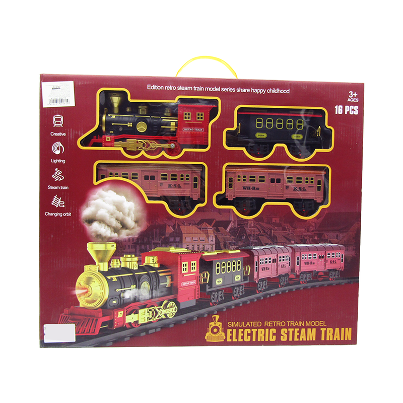 Electric Steam Train - 16 Pcs