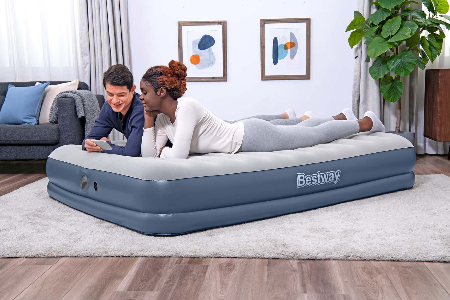 TriTech™ Double Air bed With Mobile