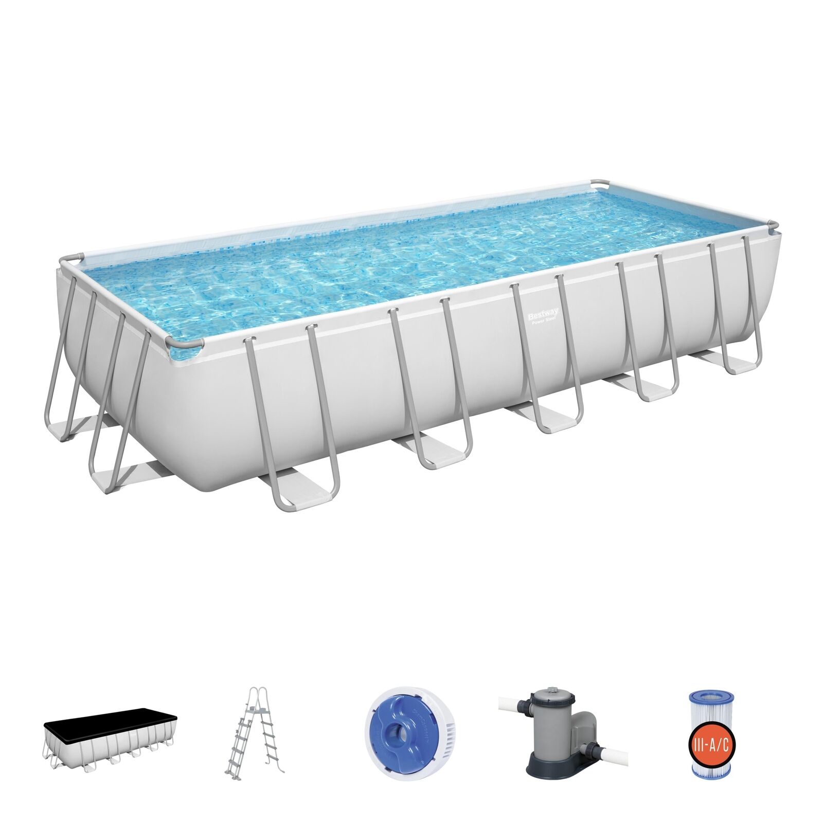 Power Steel™ Frame Pool Complete Set 640 x 274 x 132 cm