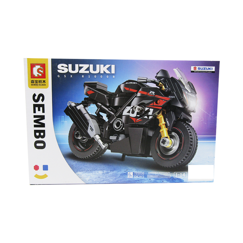Suzuki Motorcycle Building Blocks - 326 Pcs