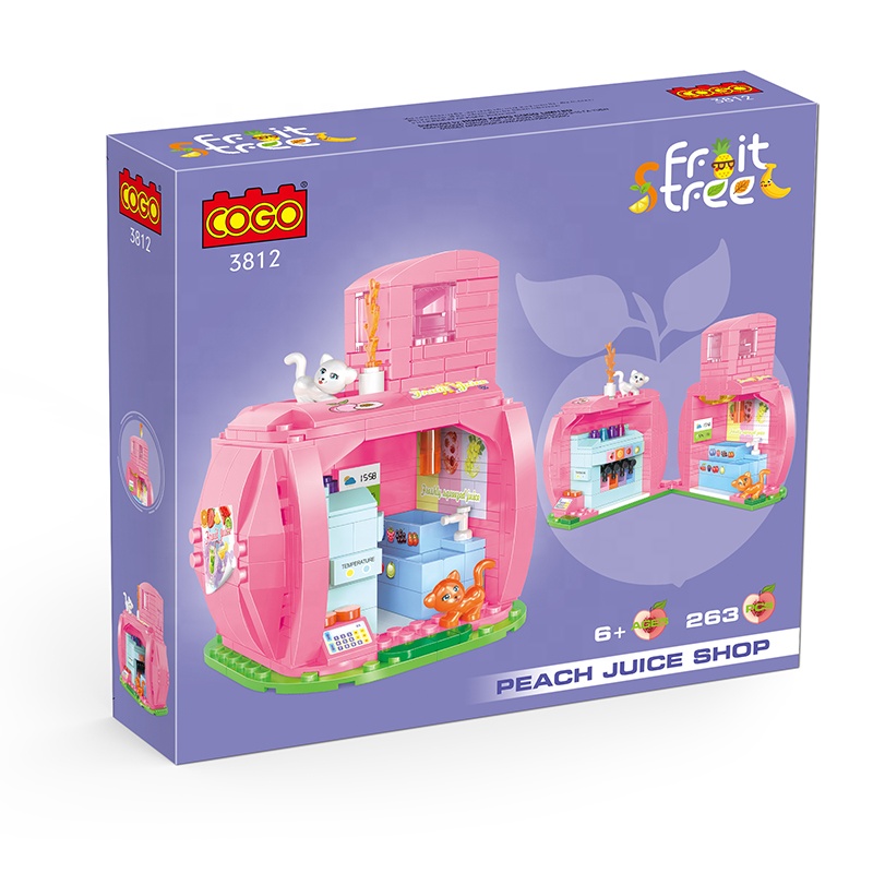 Peach Juice Shop Building Blocks - 263 Pcs