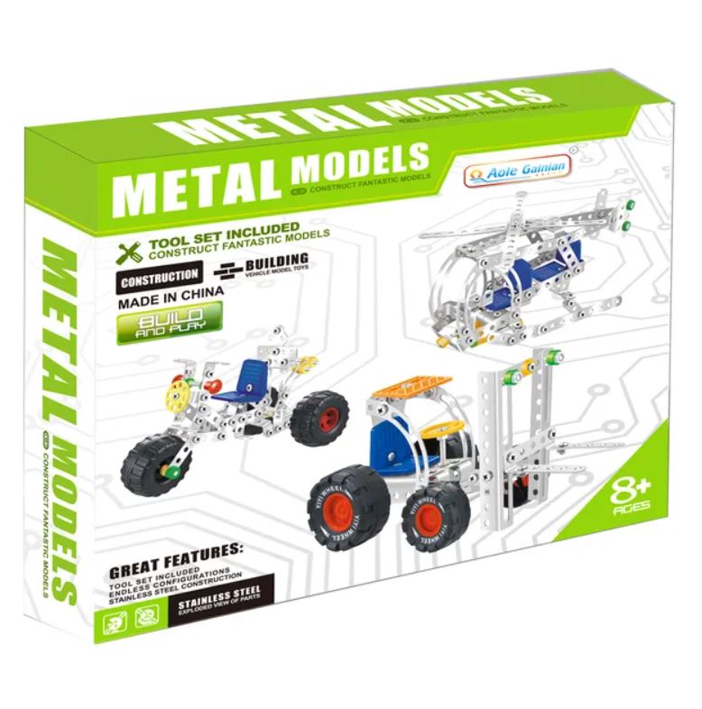 Stainless Steel Building Blocks - 112 Pcs