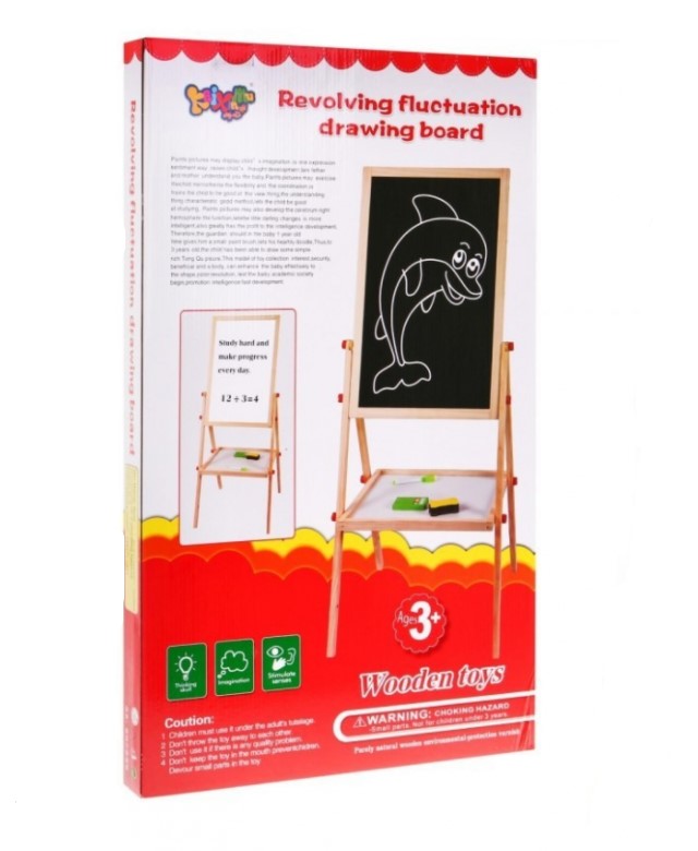 2IN1 Wooden Drawing – WhiteBoard & BlackBoard