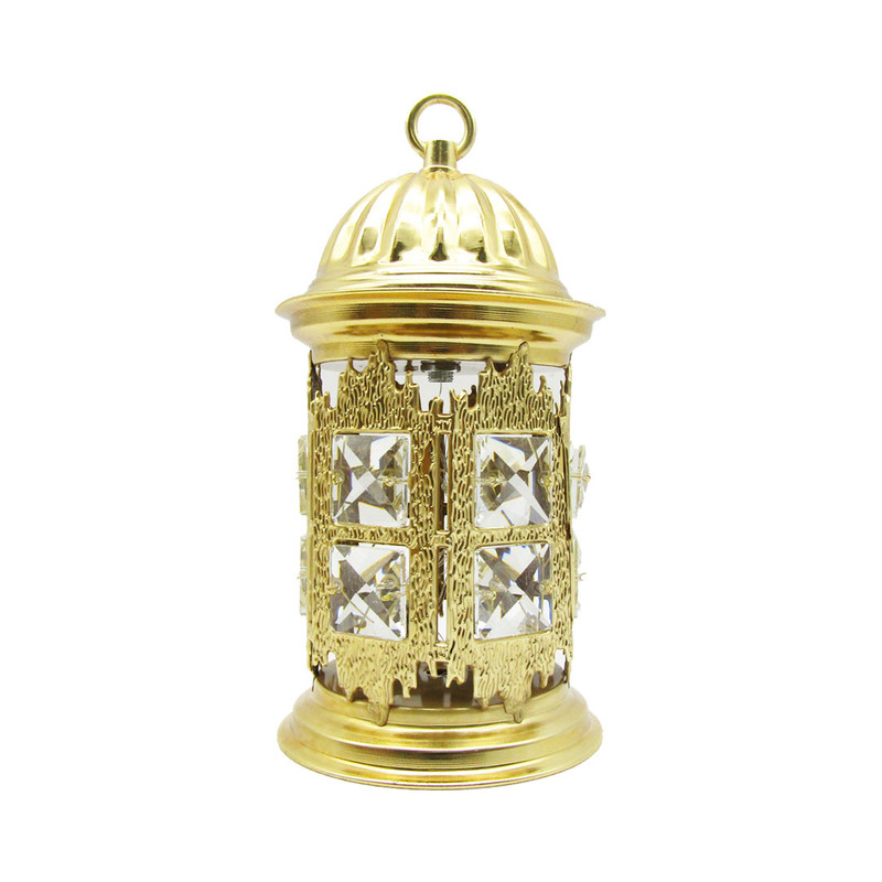 Metal Ramadan Crystal Lantern With Light