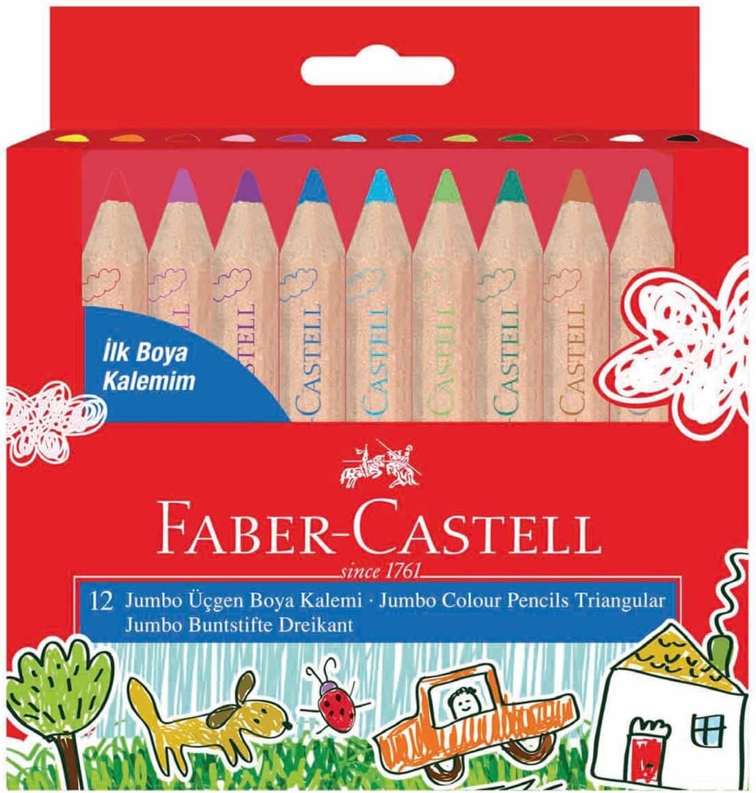 Jumbo Pencil Color Set - 12 Color