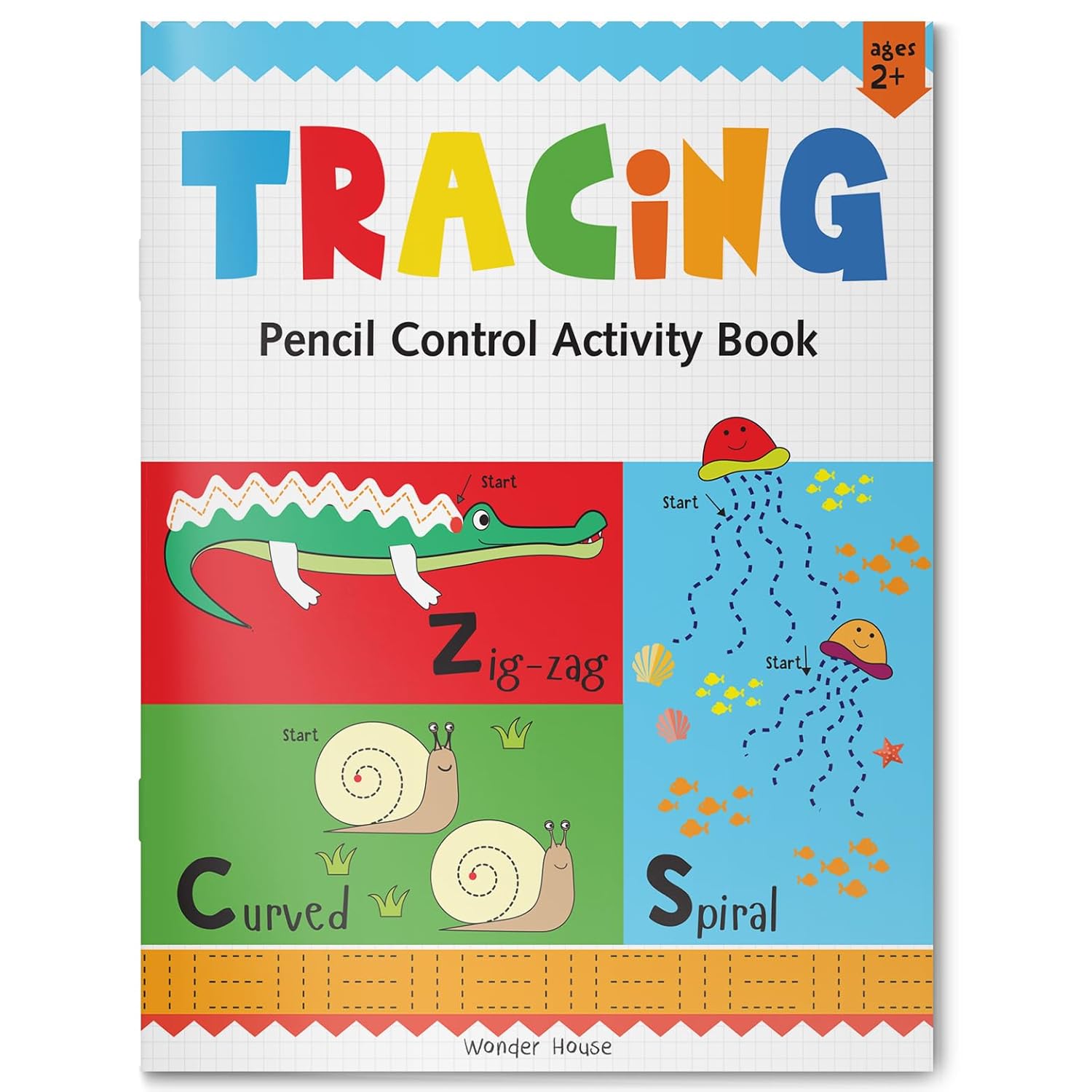 Pencil Control Activity Book - Tracing