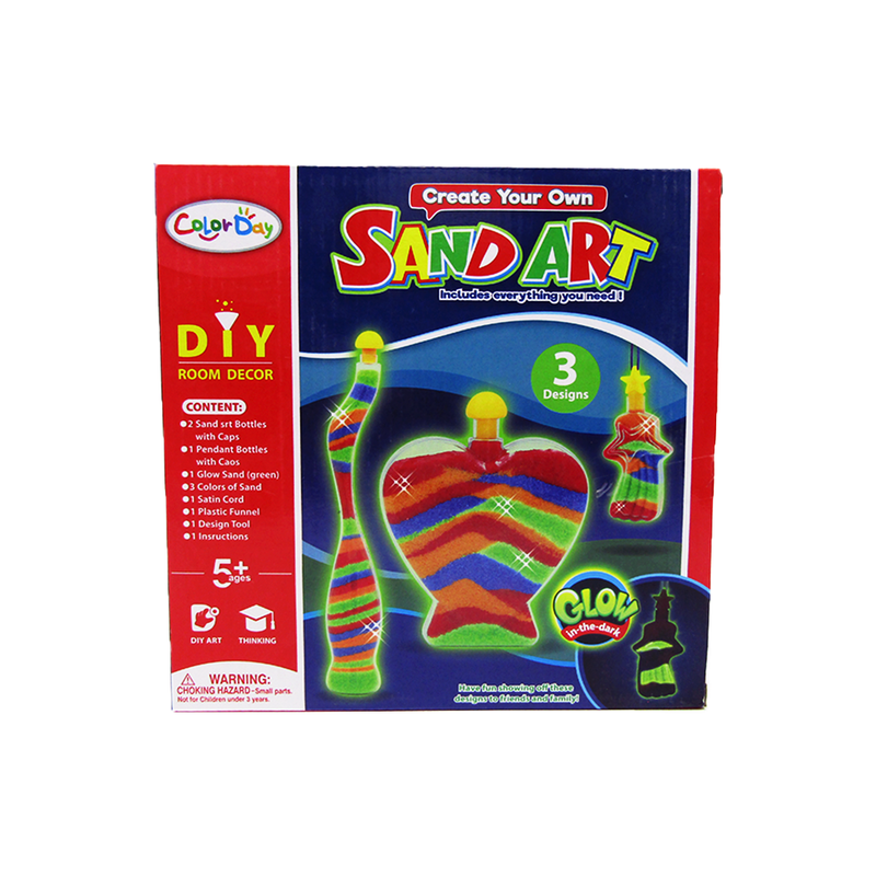 Create Your Own Sand Art Glow In The Dark – 3 Designs