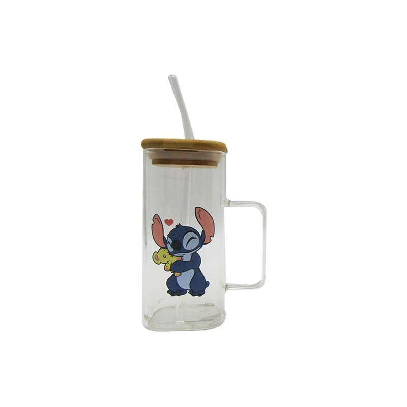 Stitch Glass Cup - Random Design