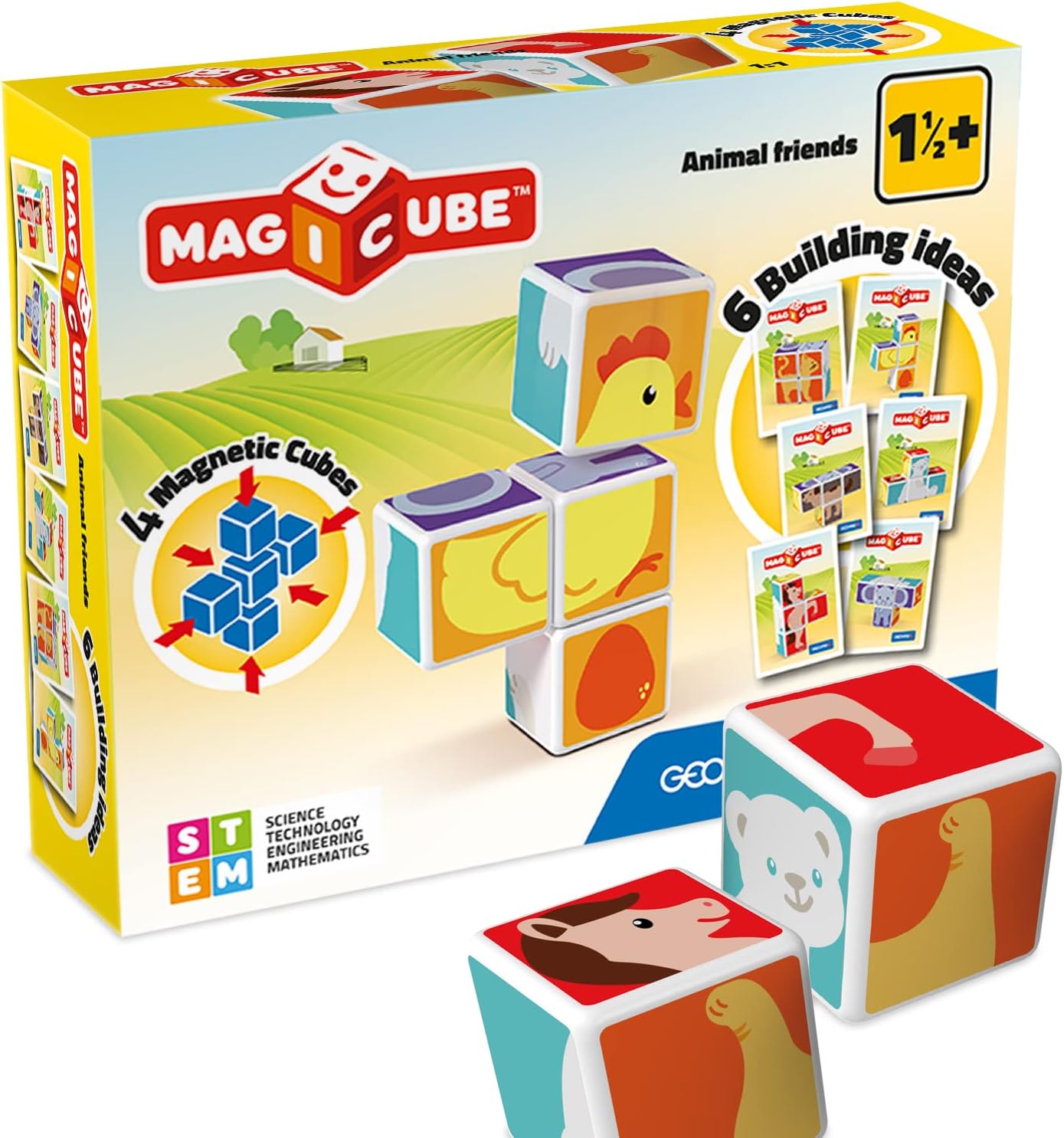 Magicube Animal Friends Building Magnetic Cubes