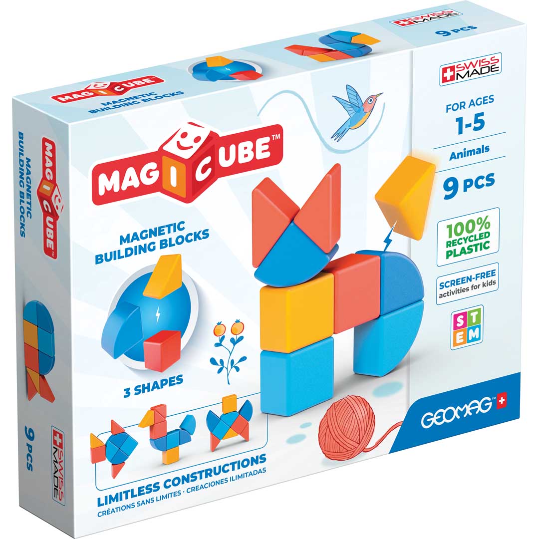 Magicube Shapes Animals Magnetic Building Block - 9 Pcs