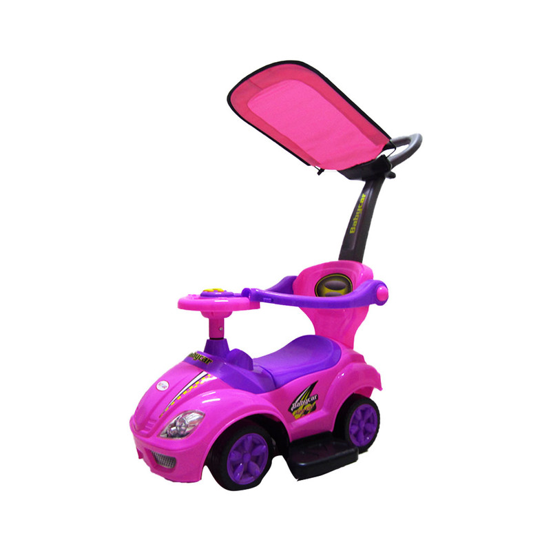 3 in 1 Ride on Push Car - Pink