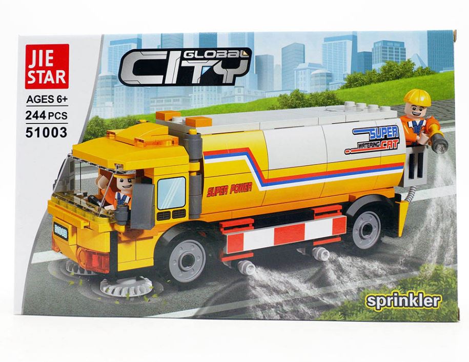 Jie Star Sprinkler Building Blocks – 244 Pcs