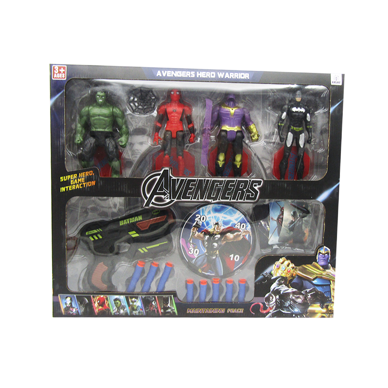 2In1 Avengers Set With Soft Bullet Gun