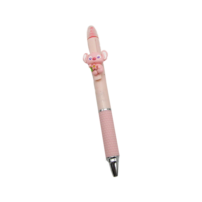 Gel Pen With Highlighter Stitch Pink
