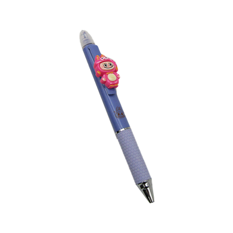 Gel Pen With Highlighter Labubu Doll Purple