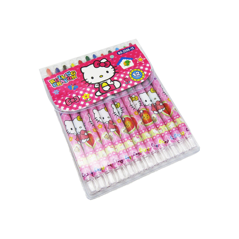 Rolling Crayon Color Set - Hello Kitty