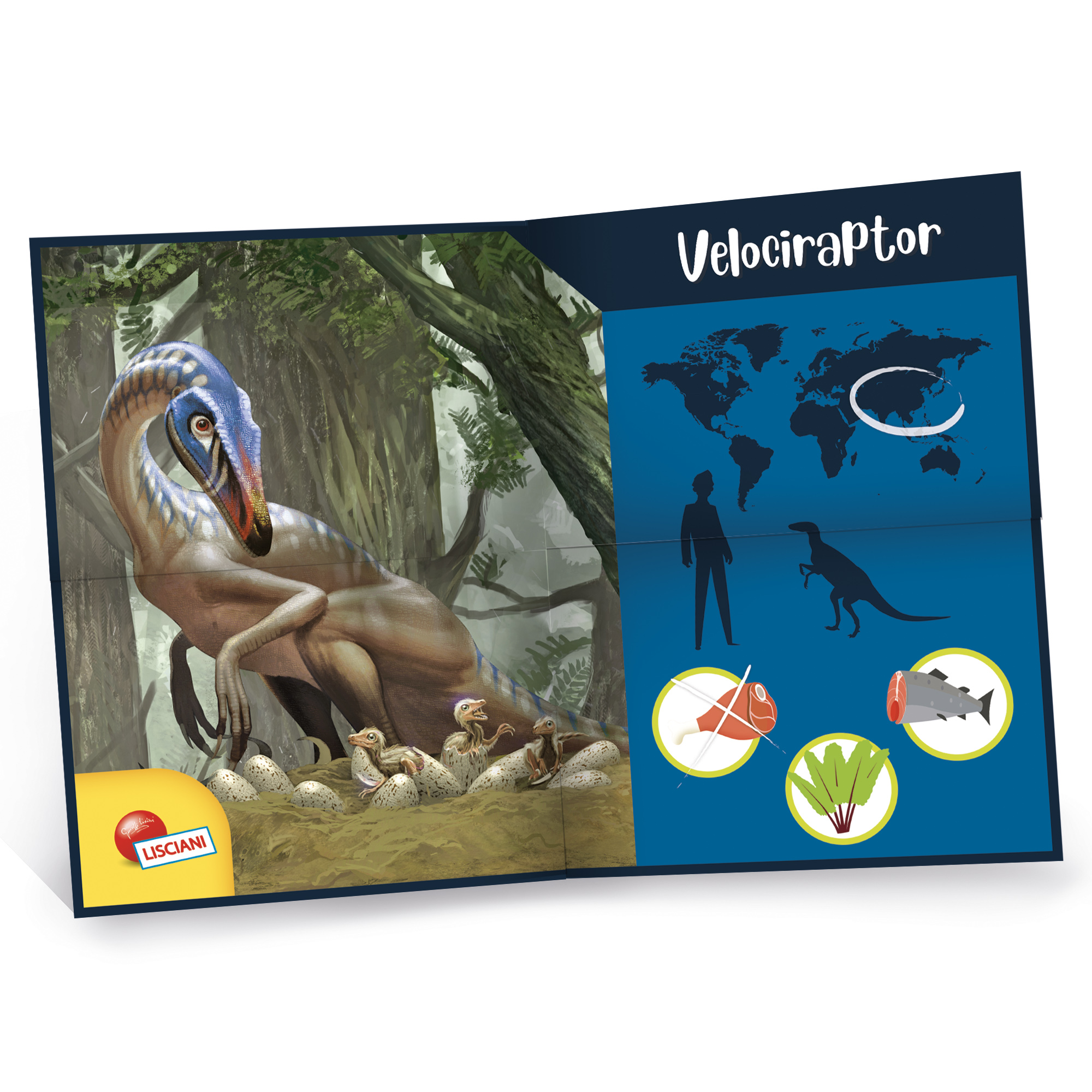 Lisciani I'm A Genius Dino – 100 Stickers Velociraptor Per Bambini – Gioco Educativo Sui Dinosauri - 3